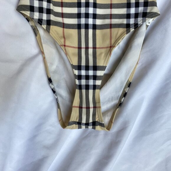 BURBBERRY ONE PIECE CHECK PLAID SWIM SUIT - Picture 10 of 10
